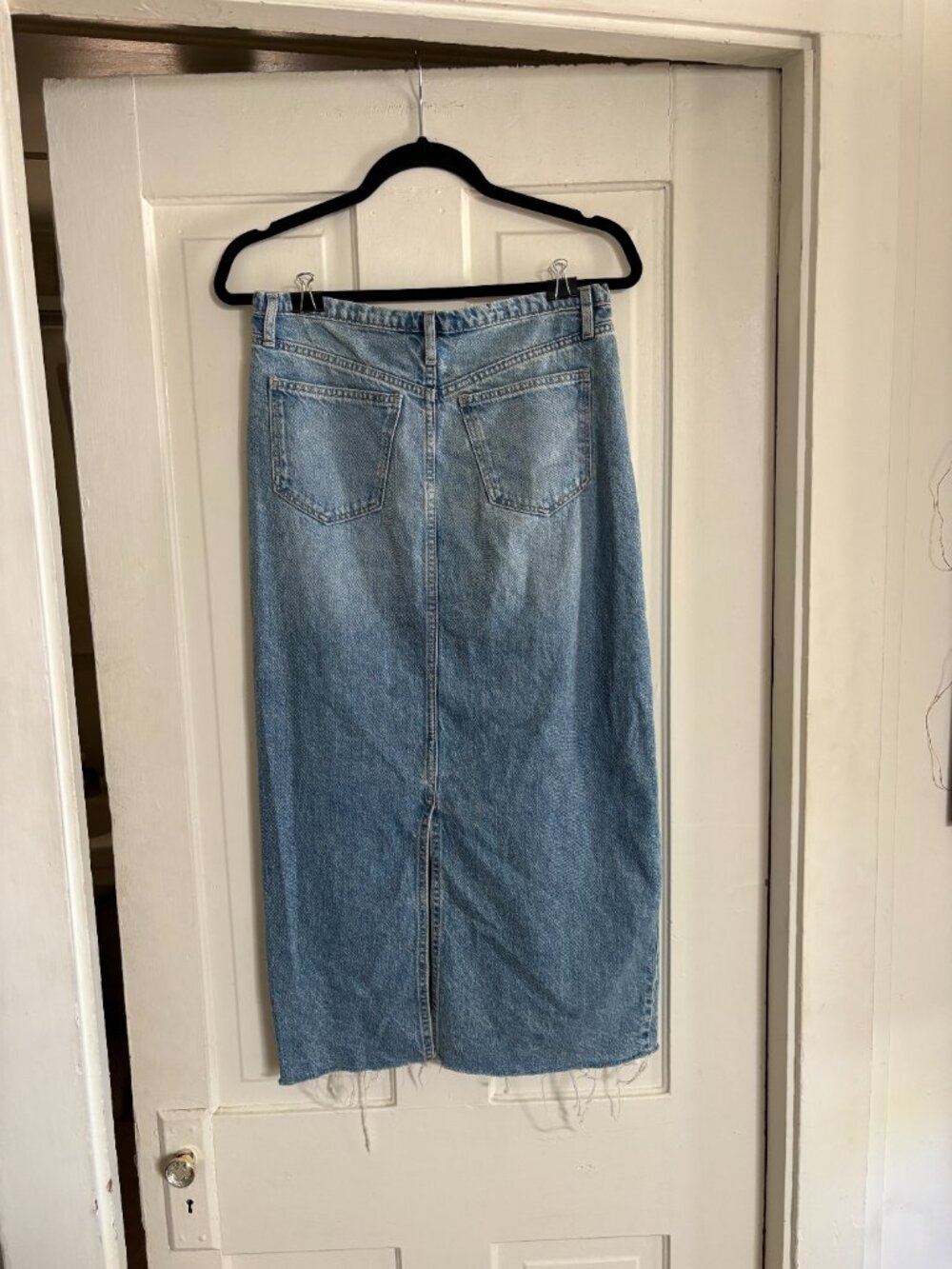 Cotton-On 100% Cotton Denim Maxi Skirt - 4 - Picture 4 of 5